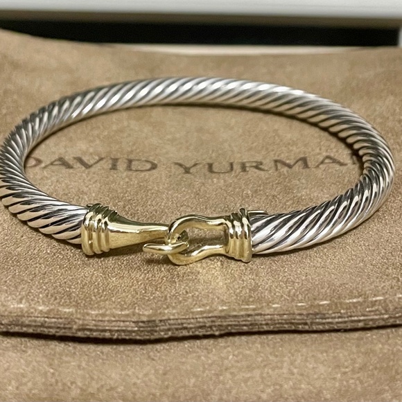 David Yurman Jewelry - David Yurman, Two-toned Buckle Classic Cable Bracelet